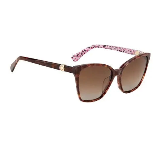 Kate Spade KS Amiyah/G/S 086_LA Womens Cat-Eye Polarized Sunglasses Havana 56mm image {2}