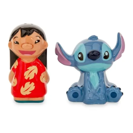 Silver Buffalo Disney Lilo & Stitch Ceramic Salt and Pepper Shakers | Set of 2 image {7}