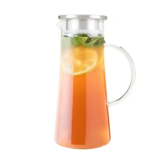 Pinky Up Charlie Glass Iced Tea Carafe image {12}