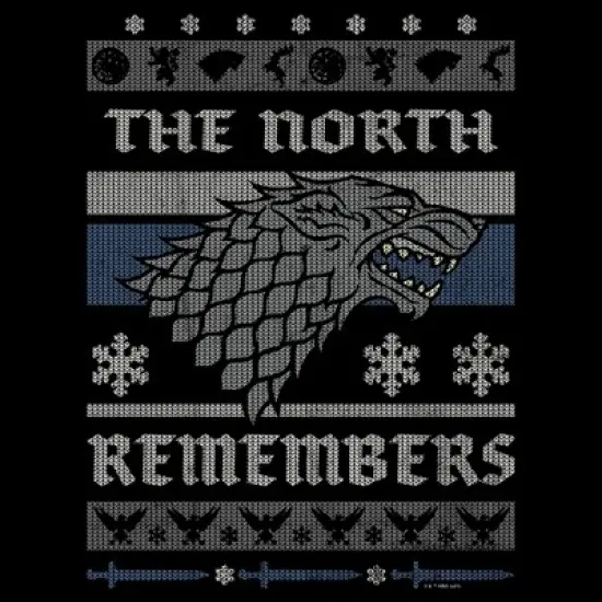 Men's Game of Thrones The North Remembers Ugly Christmas Sweater Sweatshirt image {1}
