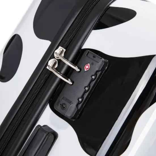 InUSA PRINTS Lightweight Hardside Medium Checked Spinner Suitcase - Cow image {7}