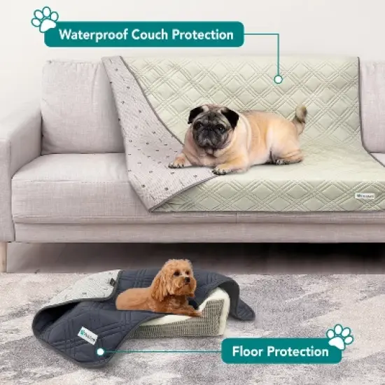 PetAmi Waterproof Cooling Blanket Mat for Dog Cat Pet, Anti Slip Indoor Cool Pad, Q-MAX Sofa Couch Bed Crate Cover image {2}