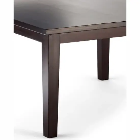 54"x54" Colburn Solid Hardwood Square Dining Table Java Brown - WyndenHall image {3}