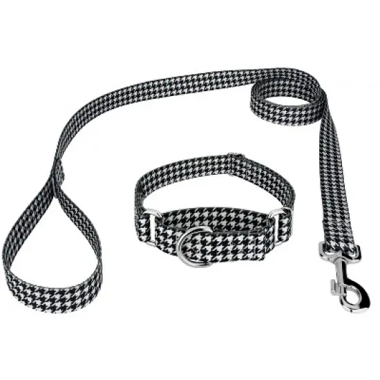 Country Brook Petz Houndstooth Martingale Dog Collar and Leash image {7}