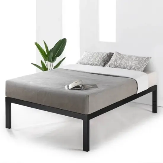18" Just Mallet Metal Platform Bed Black - Mellow image {5}