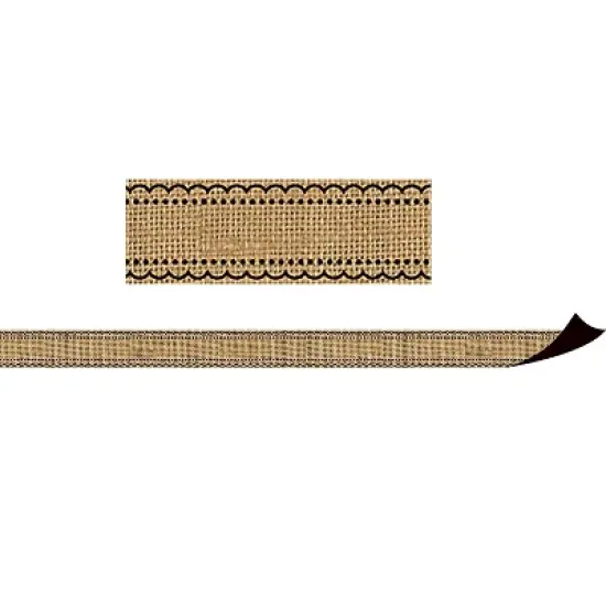 Teacher Created Resources BURLAP MAGNETIC BORDER 3 PACKS TCR77391-3 image {1}