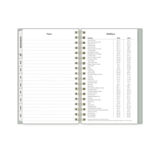 Blue Sky The Everygirl Weekly/Monthly Planning Calendar 3.625"x6.125" Soft Sage image {6}