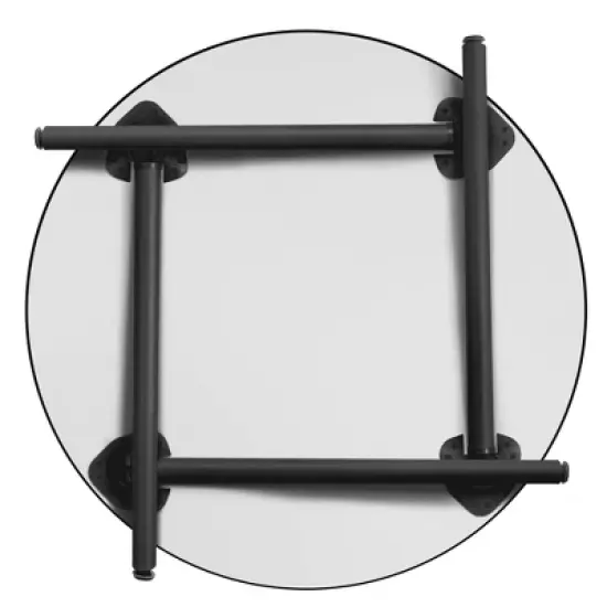 Kee Round Breakroom Table with Folding Legs - Regency image {5}