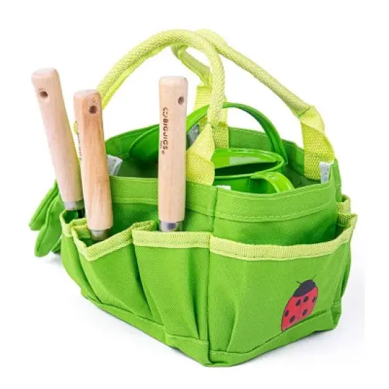 Bigjigs Toys Gardening Tote Bag with Tools image {3}