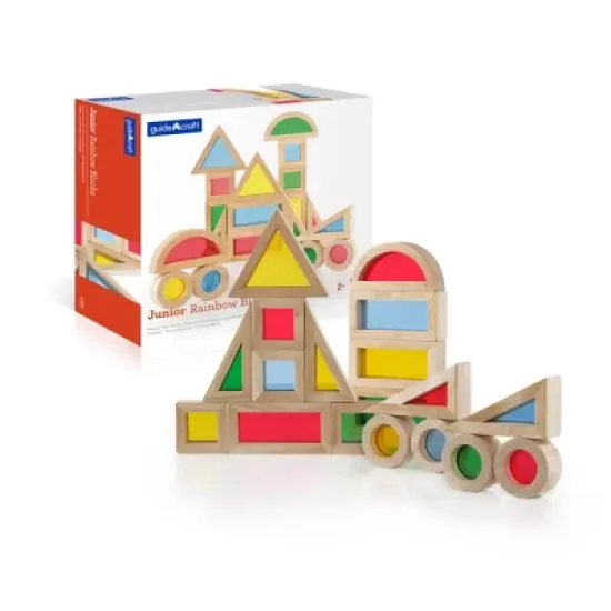 Guidecraft Jr. Rainbow Blocks, 20 Pieces image {2}