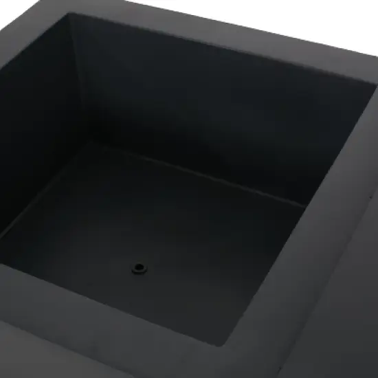 Christopher Knight Home Goliath Outdoor 50,000 BTU Lightweight Concrete Rectangular Fire Pit Table, Gray/Brown image {7}