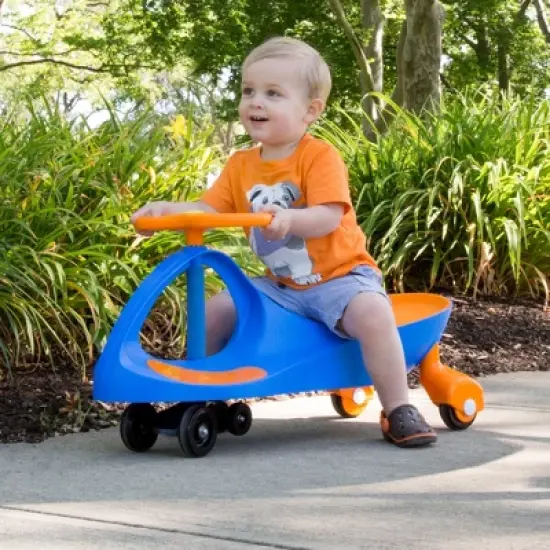 Toy Time Kids' Zig Zag Wiggle Car - Blue/Orange image {4}