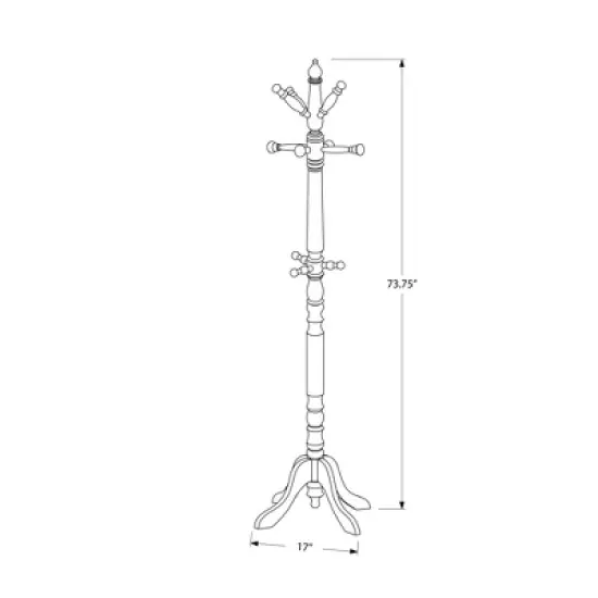 73" Traditional Style Coat Rack - EveryRoom image {3}