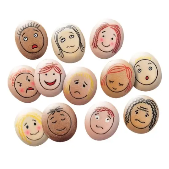Yellow Door Tactile Emotion Stones For Children To Learn About Feelings image {1}