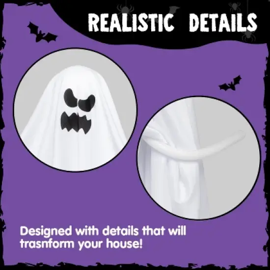 Joyfy 5 Pcs Halloween 27.5'' Hanging Ghost Decoration,Halloween Decor,Front Yard Patio Lawn Garden Outdoor and Holiday Porch Haunted House Tree D&eacute;cor image {3}