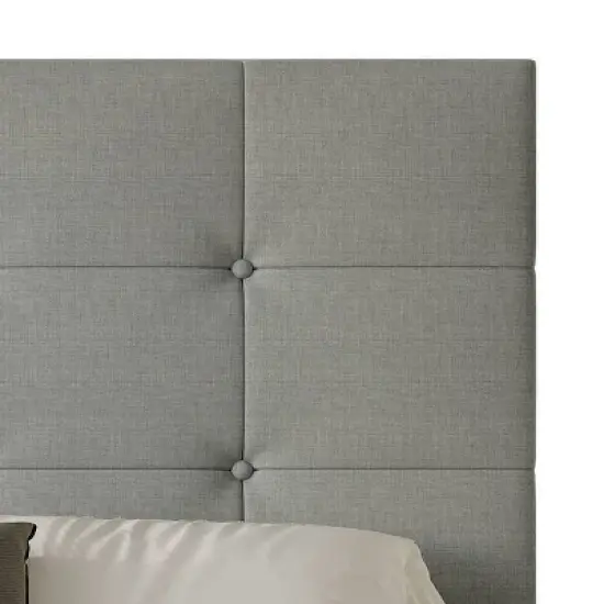Home Design Sara Panel Bed with 2 Nightstands Gray image {8}