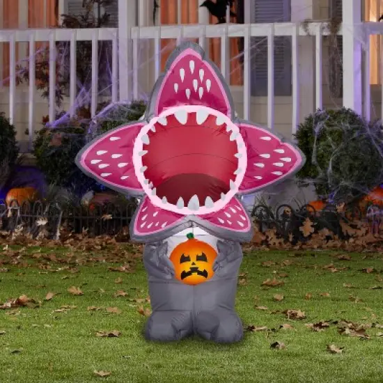 Netflix 3.5' Airblown Demogorgon with Pumpkin Halloween Inflatable Decoration image {3}