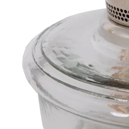 Aladdin Wall Mount Oil Lamp, Genie III Regency Fuel Lighting for Homesteaders or Emergencies, Clear Glass, 18 inches tall, Nickel Trim image {3}