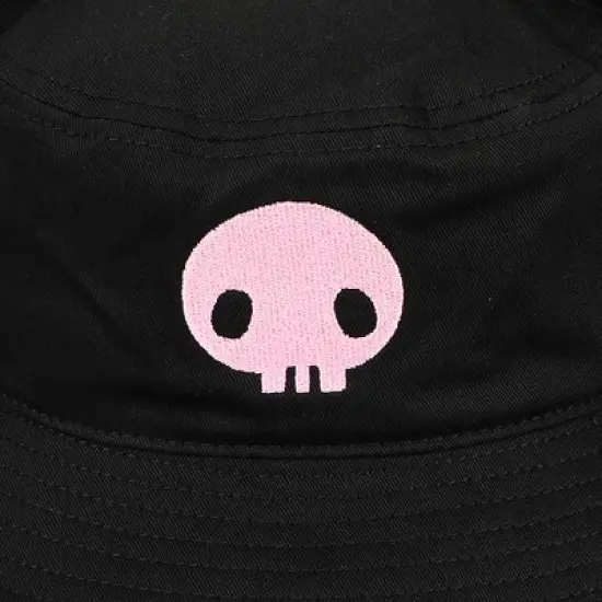 My Melody Kuromi Inspired Black unisex Bucket Hat with ears image {3}