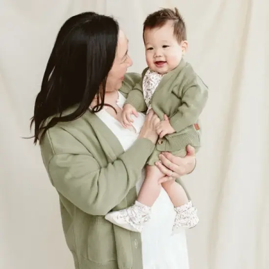 Goumikids Organic Cotton Knit Button-Up Cardigan image {2}