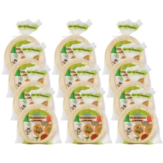 La Real Yellow Mexican Tortilla - 12 pack, 24 oz image {2}