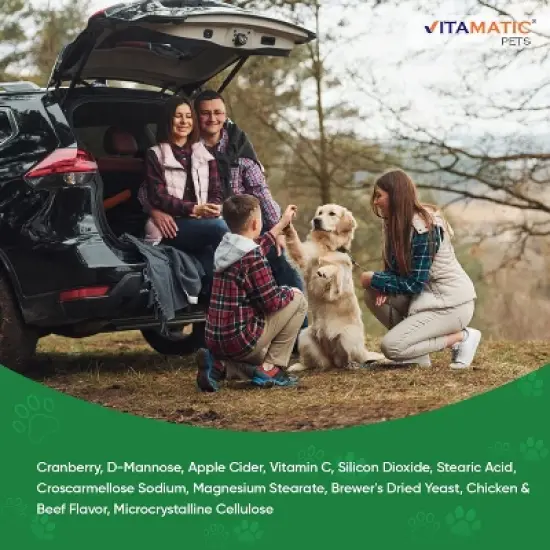 Cranberry for Dogs - 120 Chewable Tablets image {4}