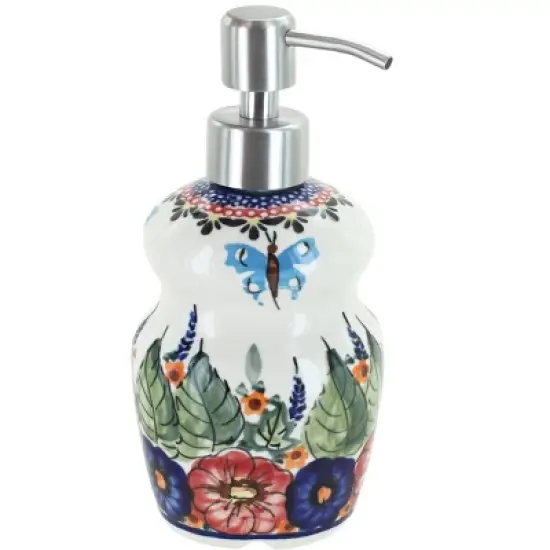 Blue Rose Polish Pottery 2018 Zaklady Soap Dispenser image {3}