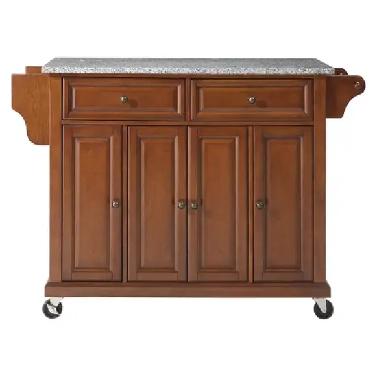 Solid Granite Top Kitchen Cart/Island - Crosley image {7}