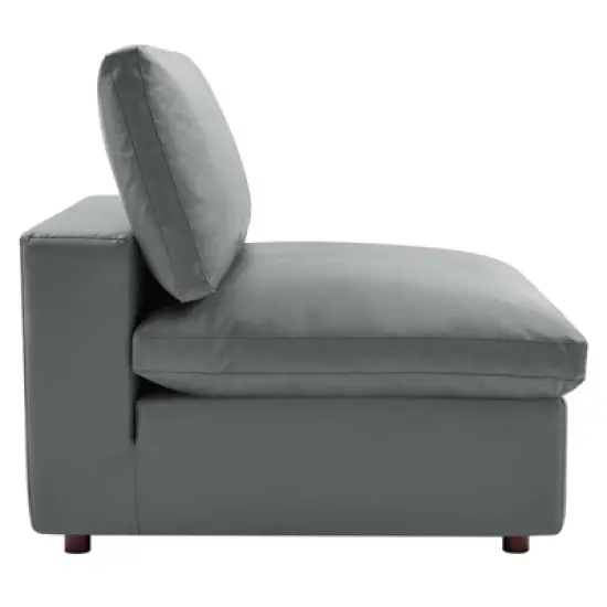 Commix Down Filled Overstuffed Vegan Leather 4 Seater Sofa - Modway image {3}