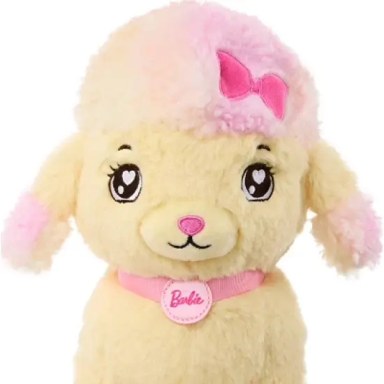 Barbie Salon Pet Adventure Stuffed Animal, Poodle with Themed Purse and 6 Accessories image {1}