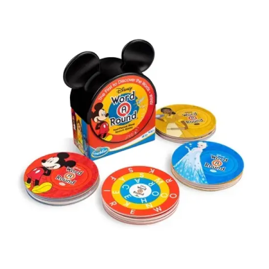 ThinkFun Disney Word-A-Round Brain Game: Educational Creativity, Board Cards Set for 2+ Players image {3}
