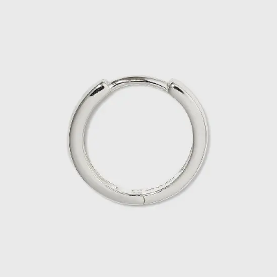 Band Hoop Earrings - A New Day&trade; Silver image {2}