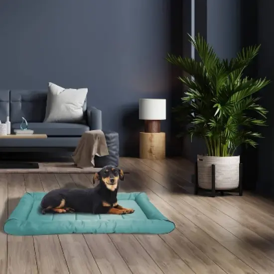 Precious Tails Xtra Tuff Dog Crate Mat - L - Aqua Blue image {7}