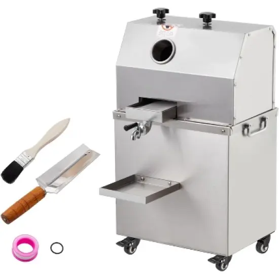 Commercial Sugar Cane Juicer Machine Electric Press Extractor 660LBS/H With Wheels image {7}