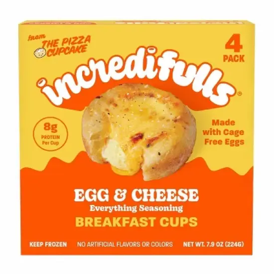incredifulls Frozen Egg & Cheese Breakfast Cups - 7.9oz/4ct image {1}