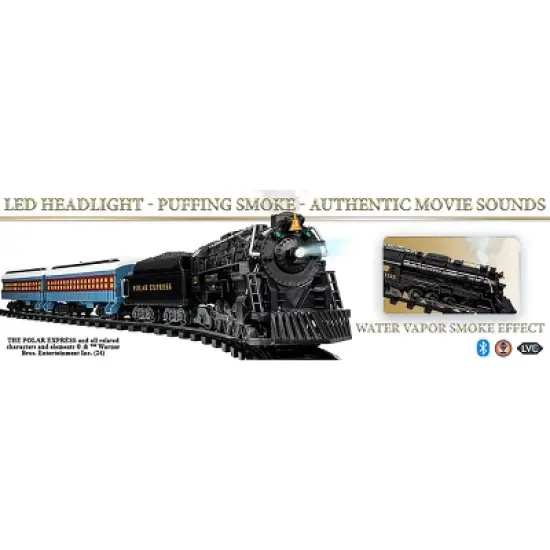 Lionel The Polar Express RTP Train Set with Bluetooth: Toy Vehicle Playset, Battery Operated, 37 Pieces, Plastic image {15}