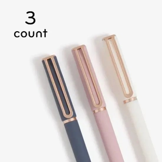 U Brands 3pk Felt Pens Black Ink Soft Touch Catalina Celestial Bohemia Hues: 0.7mm Non-Toxic Felt Tip Pens, Stationery Set image {5}