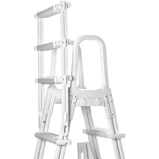 Poolzilla Above Ground A-Frame Flip Up Pool Ladder w/Non Skid Platform - for 48&rsquo;&rsquo; to 54&rsquo;&rsquo; in. Above Ground Pools image {4}