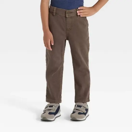 Toddler Boys' Carpenter Denim Pants - Cat & Jack&trade; Brown image {3}