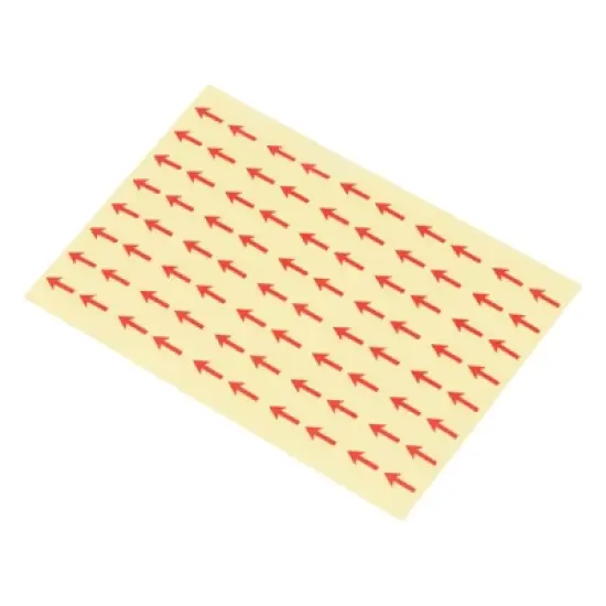 Unique Bargains Industrial Work Inspection Indicator Long Arrow PET Self-Adhesive Labels 0.5" x 0.4" Red image {8}