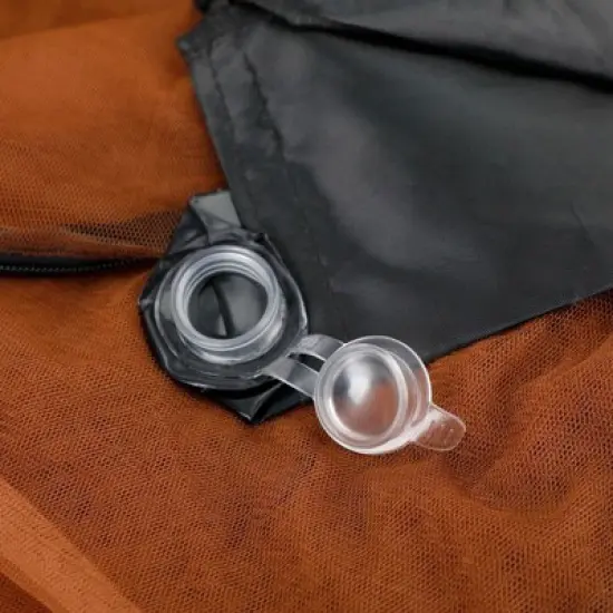 Topteng Patio Umbrella Bug Screen with Zipper Door and Polyester Netting Mosquito Screen image {1}