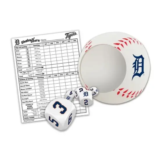 MasterPieces Officially Licsenced MLB Detroit Tigers Shake N' Score Dice Game for Age 6 and Up image {2}