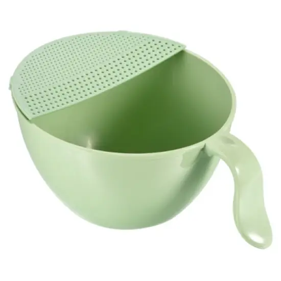 Unique Bargains Kitchen Rice Washing Bowl Strainer Colander Bowl Drain Basket image {6}