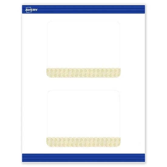 Avery Round Corner Postcards, Gold Lace Trim Pattern, 4.25" x 5.5" image {9}