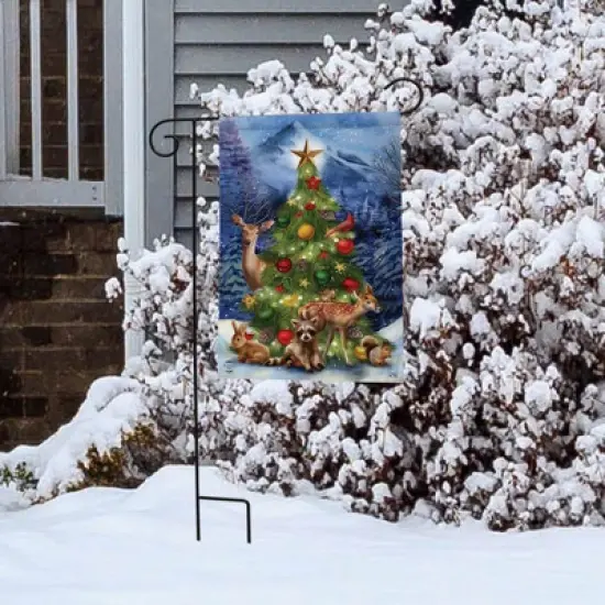 Briarwood Lane Garden Flag 12x18 For Outdoor Christmas Tree Friends For Christmas Garden Flag Flags For Outside image {3}