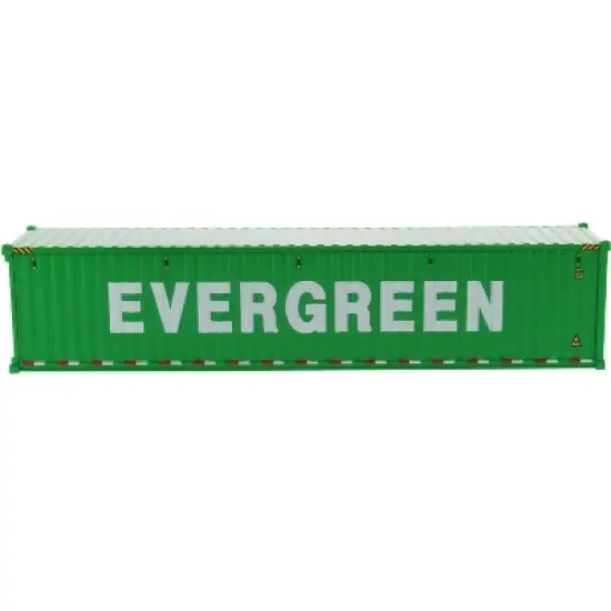 40' Dry Goods Sea Container "EverGreen" Green "Transport Series" 1/50 Model by Diecast Masters image {1}