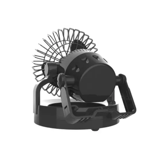 Leisure Sports 2-in-1 Camping Fan and LED Light - Battery-Operated for Hanging or Tabletop Use - Black image {7}