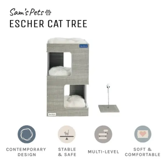 Escher Cat Tree 23.5'' in Grey image {4}