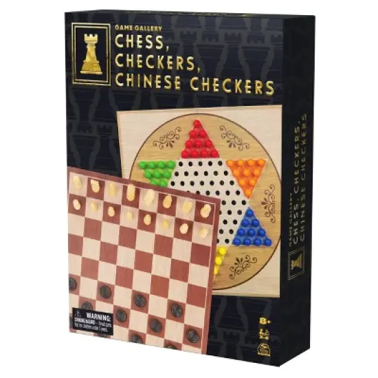 Game Gallery Chess, Checkers and Chinese Checkers Board Game Set image {7}