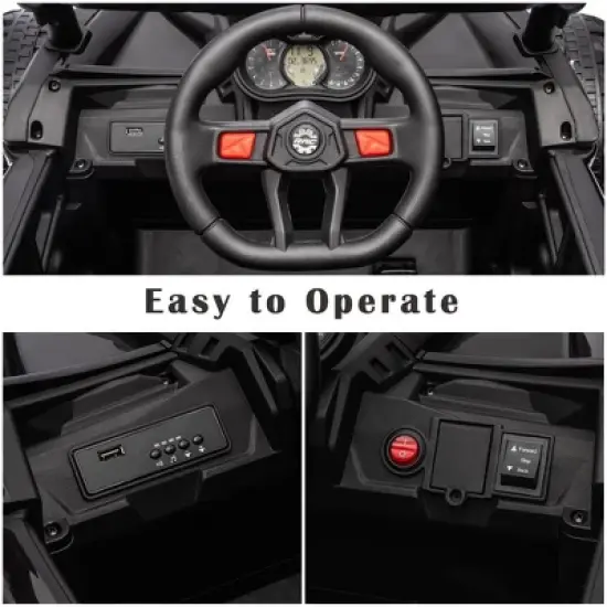 24V Ride On UTV Car, Battery Powered Kids Car, Electric Off-Road UTV Car with Remote Control, Ride on Toy for Kids image {5}